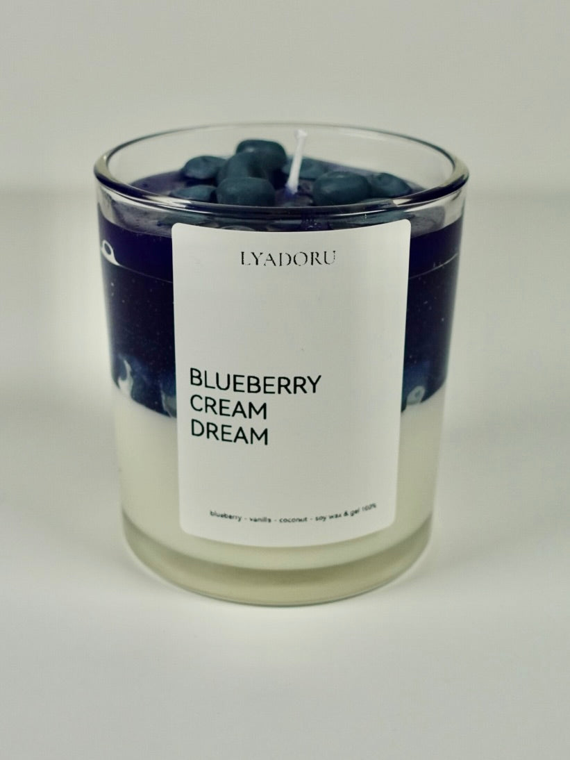 Blueberry Cream Dream Soy Candle – Blueberry, Vanilla & Coconut Blend