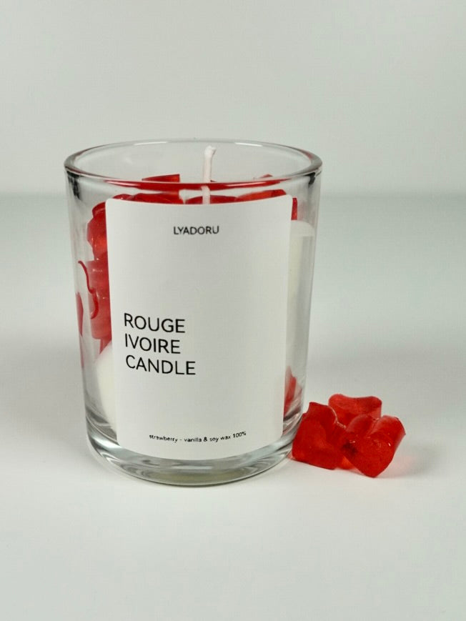 Rouge Ivoire Soy Candle – Strawberry & Vanilla