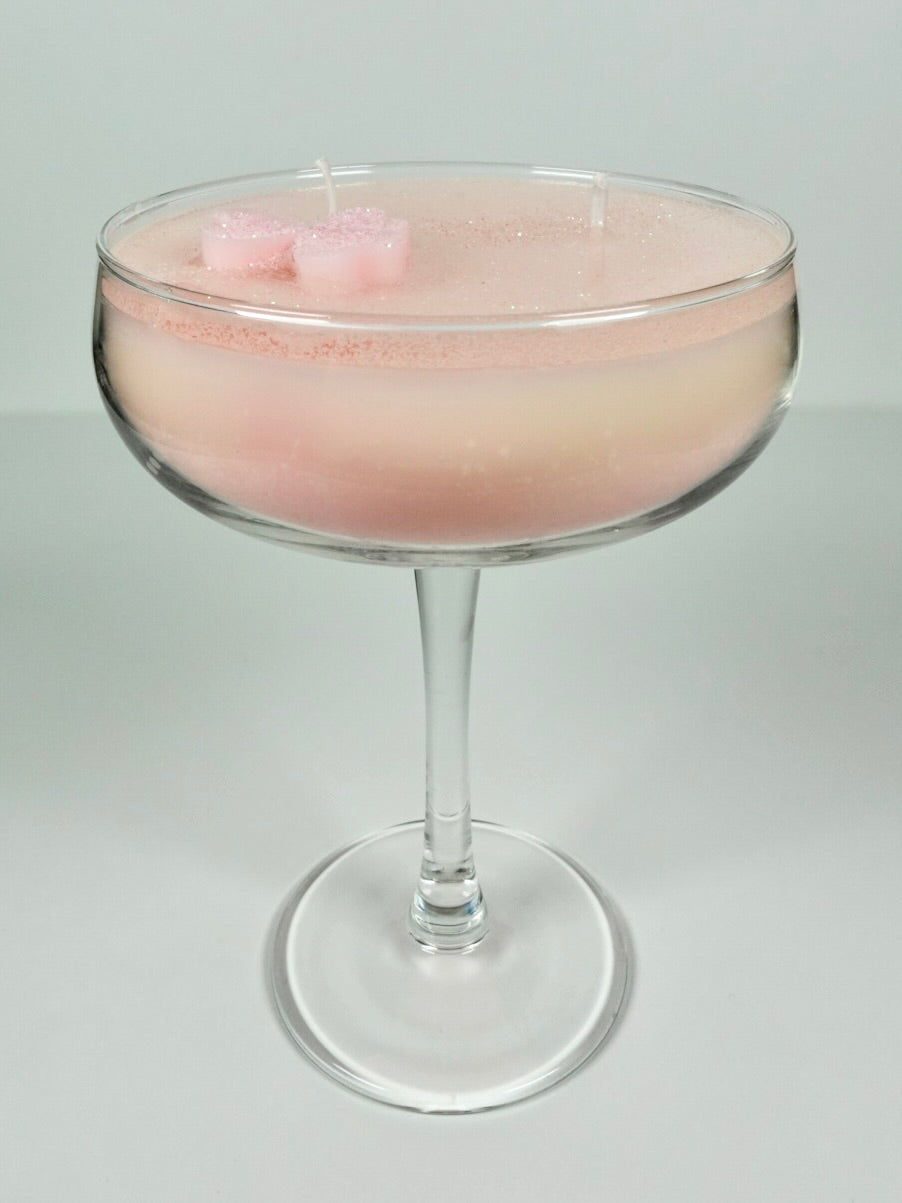 Rosé Romance Cocktail Candle – Heart Edition