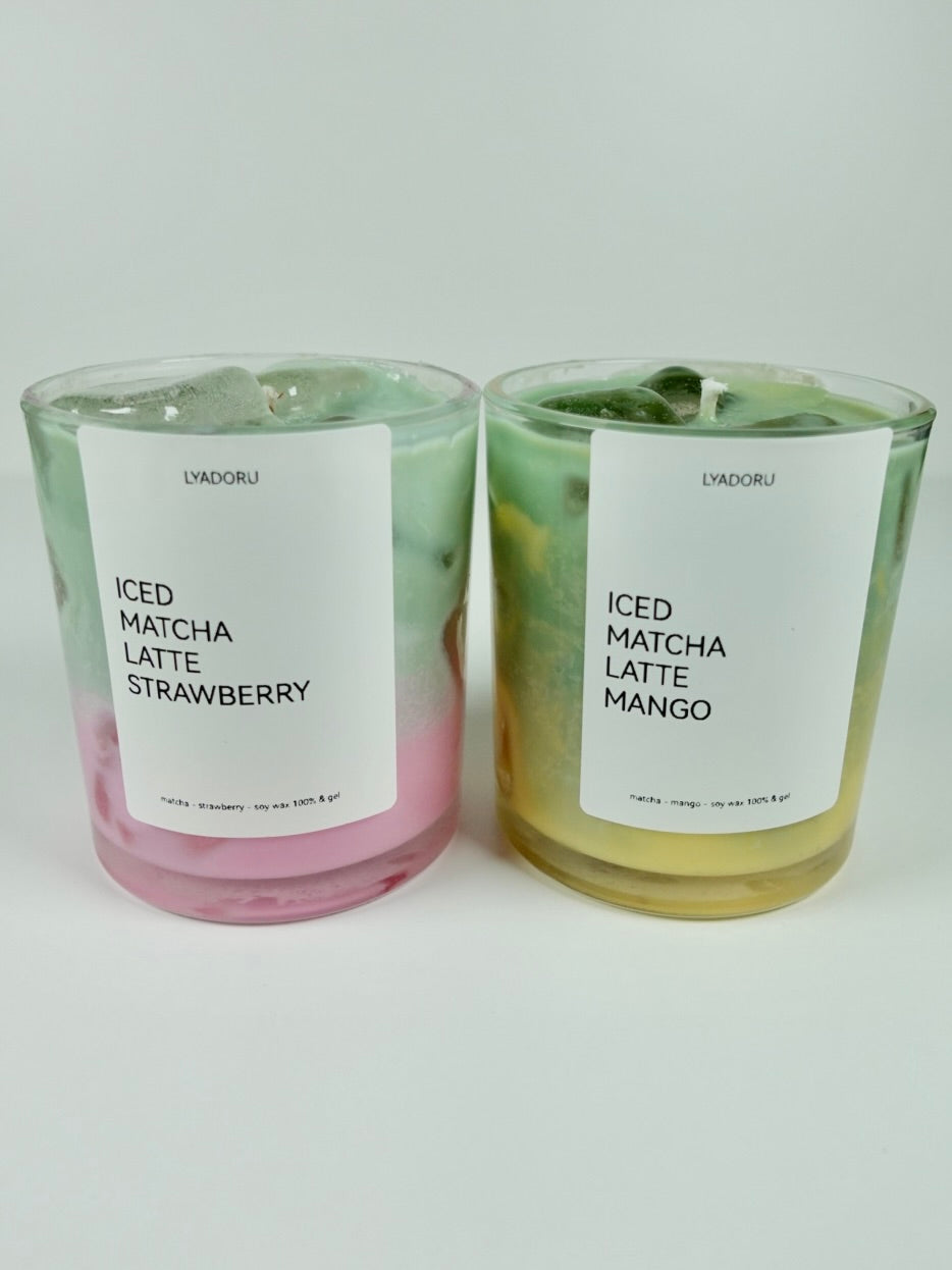 Iced Matcha Latte Duo – Mango & Strawberry Edition (Bundle Set)